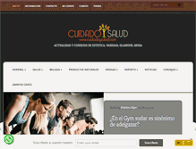 Tablet Screenshot of cuidadoysalud.com